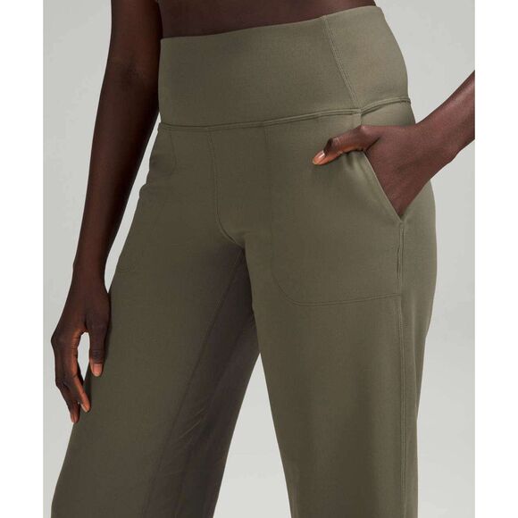 Lululemon Align High-Rise Sage Green Wide Leg Crop 23" Pants, size 10 - Picture 6 of 6